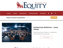 Tablet Screenshot of equitymagazine.pl